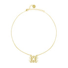 Kitte Monogram Necklace in Gold