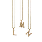 Kitte Bambu Initial L, M, N necklace gold