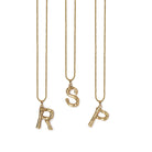 Kitte Bambu Initial R, S, P necklace gold