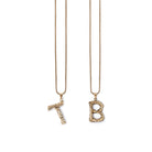 Kitte Bambu Initial T, B necklace gold