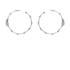 Kitte Bambu hoop earring silver